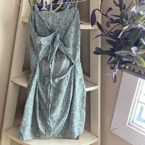 Open Back Floral Dress